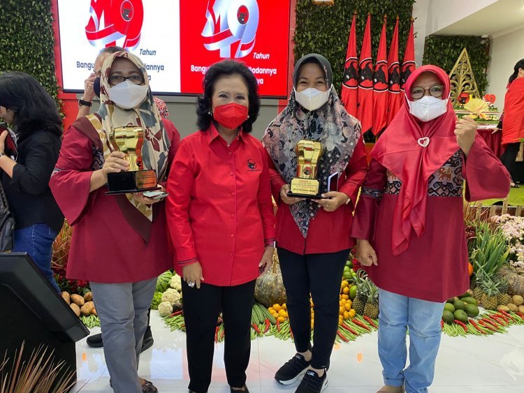 DPC PDI Perjuangan Kabupaten Lampung Selatan Meraih Peringkat 2 Dalam Ajang Festival Kuliner Pendamping Beras Kategori  Makanan Pembuka (Appetizers) Dan Katagori Snack