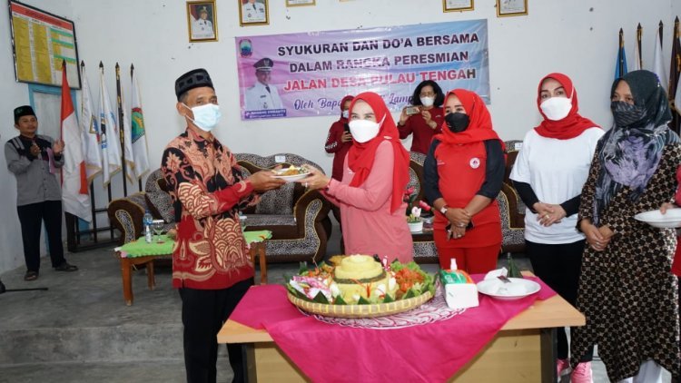 Syukuran dan Doa Bersama dalam rangka Peresmian Jalan Desa Pulau Tengah 