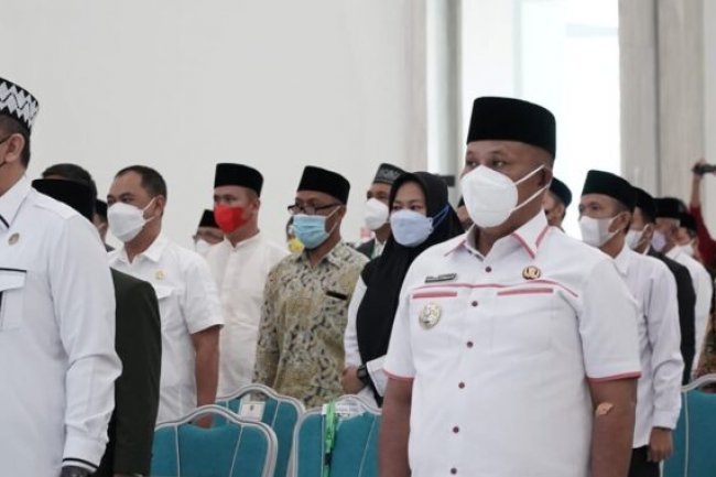 Bupati Lampung Selatan H.Nanang Ermanto menghadiri Pengukuhan Dewan Pimpinan MUI.