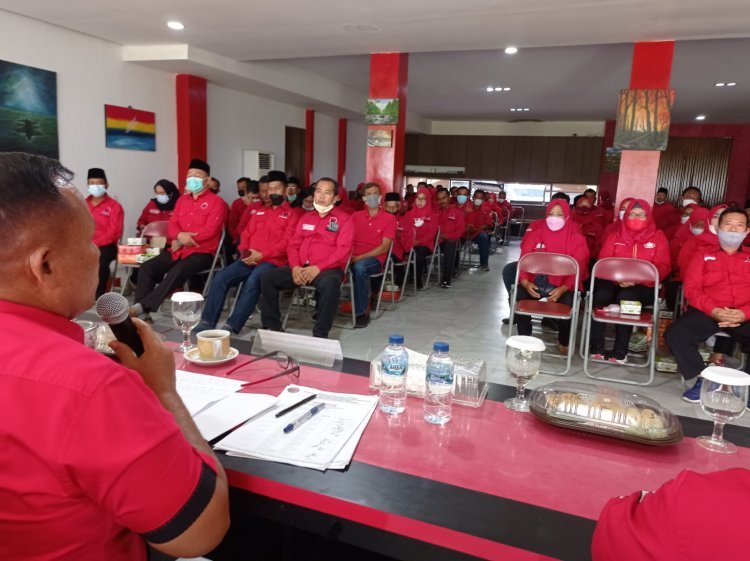 Laksanakan Instruksi Partai, DPC PDI Perjuangan Lampung Selatan Gelar Rapat Koordinasi (Rakor)
