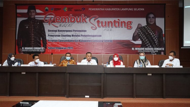Satukan Komitmen Seluruh Stakeholder Terkait, Pemkab Lampung Selatan Gelar Rembuk Stunting Tahun 2022