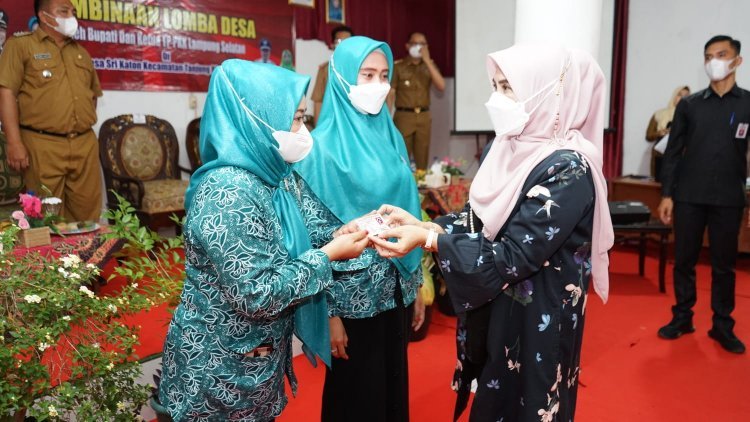 Pemkab Lamsel Berikan Pembinaan Desa Sri Katon, Mewakili Kabupaten Lomba Desa Tingkat Provinsi