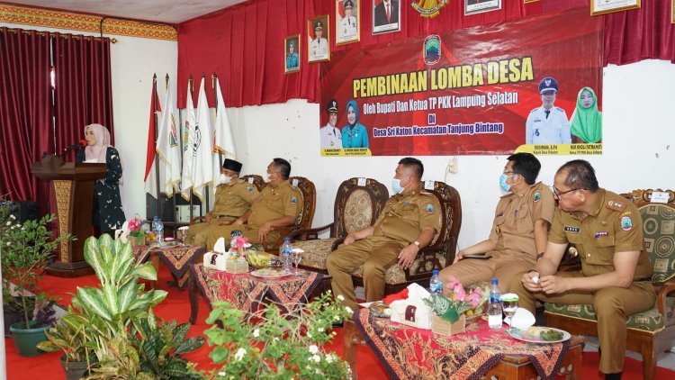 Pemkab Lamsel Berikan Pembinaan Desa Sri Katon, Mewakili Kabupaten Lomba Desa Tingkat Provinsi