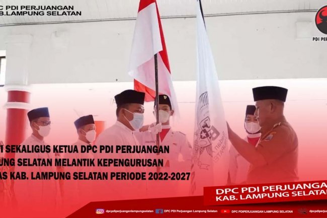 Bupati Sekaligus Ketua DPC PDI Perjuangan H. Nanang Ermanto Melantik Kepengurusan Baznas Kab. Lampung Selatan