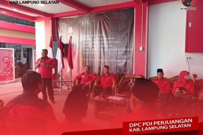 Rapat Koordinasi DPC PDI Perjuangan Lampung Selatan  dan Penyerahan  SK PAC  