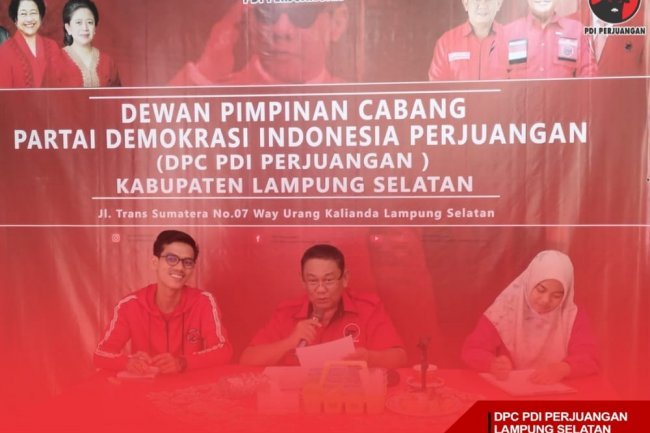 DPC PDI Perjuangan  Lampung Selatan  Gelar RAKOR Internal