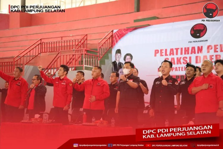 Persiapan Hadapi Pemilu 2024, DPC PDI Perjuangan Kab. Lampung Selatan Gelar Pelatihan Bagi Pelatih Saksi Daerah