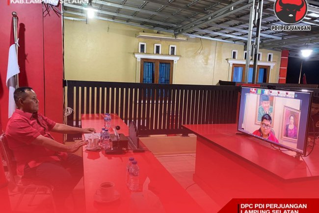 Ketua DPC PDI Perjuangan Lampung Selatan Bapak H. Nanang Ermanto Mengikuti Rapat Koordinasi Lanjutan Persiapan HUT Partai