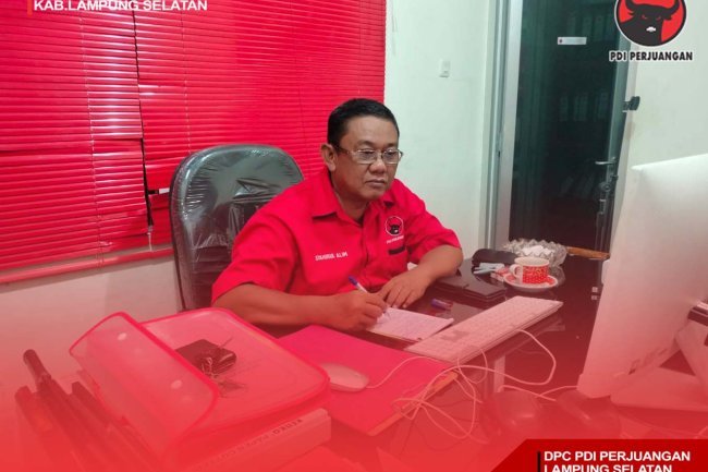 DPC PDI Perjuangan Lampung Selatan Mengikuti  Penutupan Sekolah Pemikiran Pendiri Bangsa (SPPB), angkatan X. Megawati Institut Secara Daring