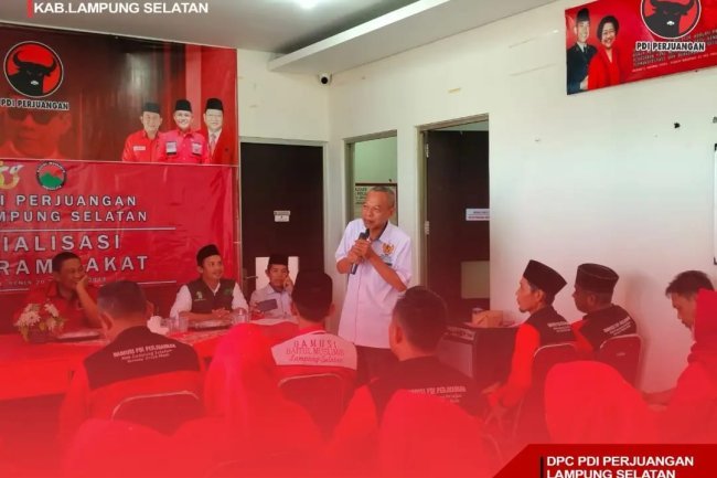 Sambut Ramadhan, BAMUSI DPC PDI Perjuangan Lampung Selatan Mengadakan Sosialisasi Program Zakat