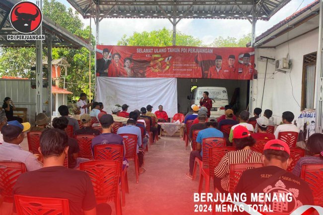 Ketua BPEK PDI Perjuangan Lam-Sel. H. Aribun Sayunis dan Nyoman Supat Widya Beri Pembinaan Pokdakan di Bali Agung
