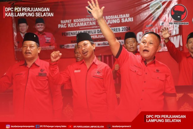 DPC PDI perjuangan Kabupaten Lampung Selatan Gelar Silahturahmi Sekaligus Konsolidasi Rutin Bersama Pengurus dan Para Caleg