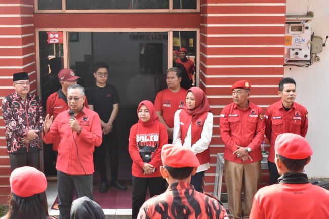 Bulan Bung Karno, 70 Satgas Cakrabuana PDI Perjuangan Lampung Diberangkatkan ke Cibubur