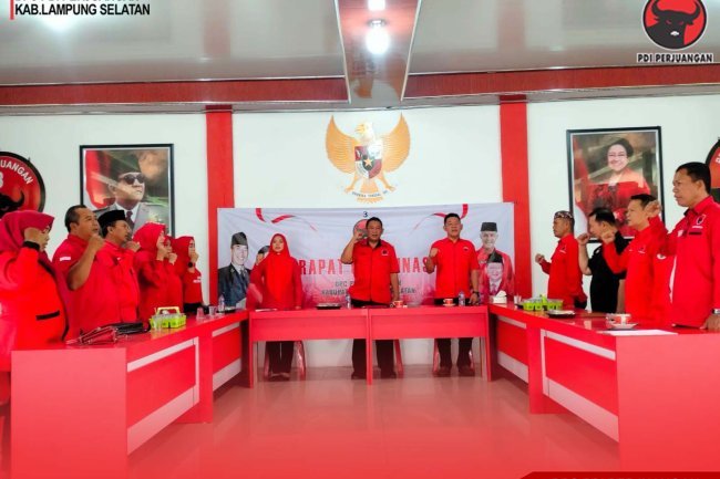 Laksanakan Instruksi Partai, DPC PDI Perjuangan Kabupaten Lampung Selatan Gelar Rapat Koordinasi Internal Mingguan