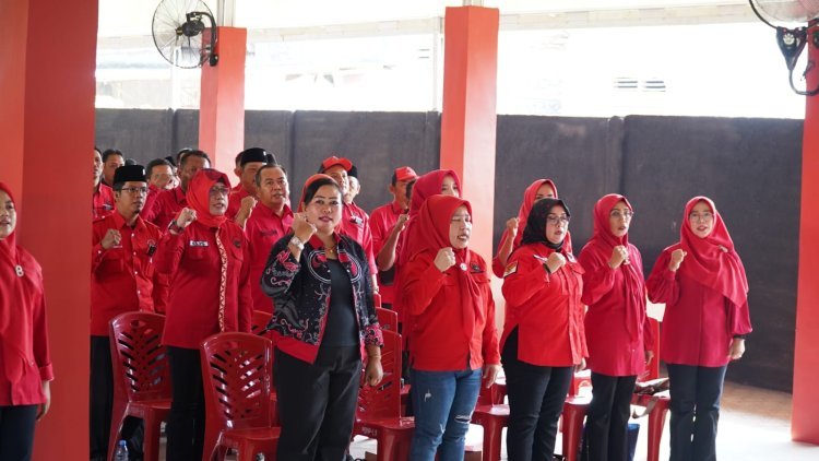 Matangkan persiapan pemilu 2024, DPC PDI Perjuangan Lampung Selatan Gelar Rakoor Bersama PAC Se-Kabupaten.