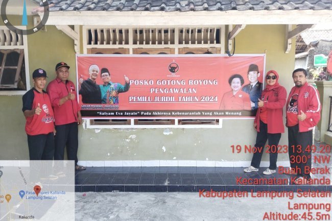Kader PDI Perjuangan Lampung Selatan Galang Berdirinya Posko Ganjar Presiden 2024