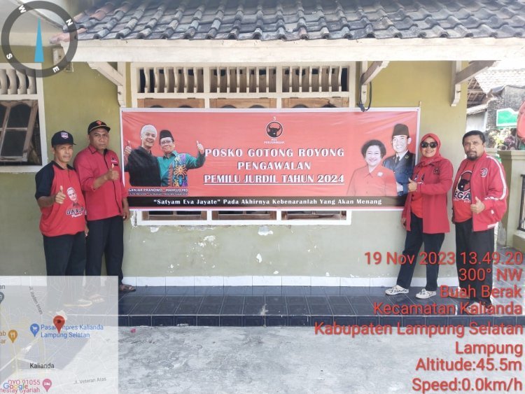 Kader PDI Perjuangan Lampung Selatan Galang Berdirinya Posko Ganjar Presiden 2024