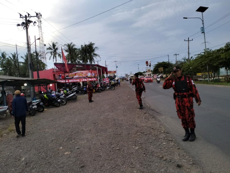 Posko Mudik Gotong Royong PDI Perjuangan Lampung Selatan Sediakan Aneka Fasilitas