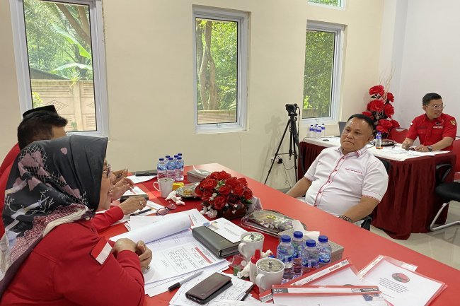 Ketua DPC PDI Perjuangan Kabupaten Lampung Selatan Nanang Ermanto Ikuti Pendalaman Bakal Calon Kepala Daerah