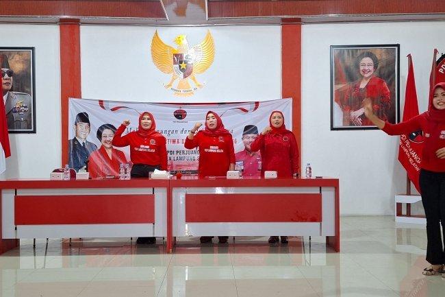 Srikandi PDI Perjuangan Lampung Selatan Siap Menangkan Nanang Ermanto Kembali di Pilkada 2024 Mendatang