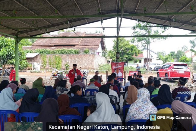 Kampanye di Natar, Calon Pertahana Nanang Ermanto Sampaikan Program Pendidikan