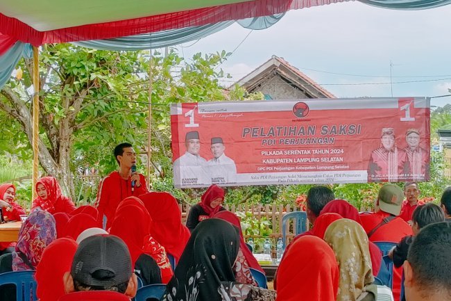 DPC PDI Perjuangan Lampung Selatan Beri Pelatihan Sebanyak 3.184 Saksi TPS dan 260 Saksi Kordes Untuk Pemilu 2024