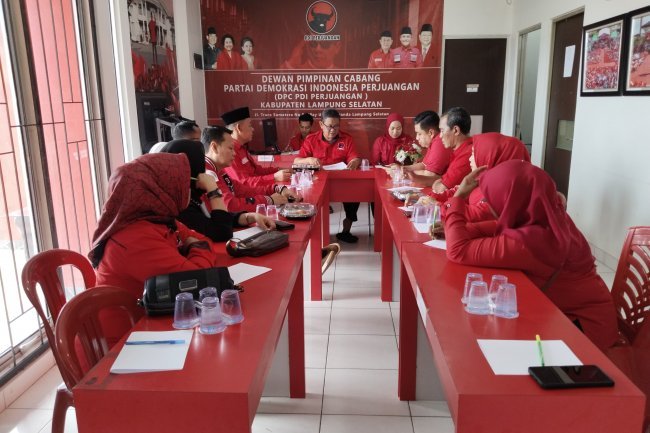 DPC PDI Perjuangan Lampung Selatan Siap Semarakkan HUT Partai Ke 52 Tahun