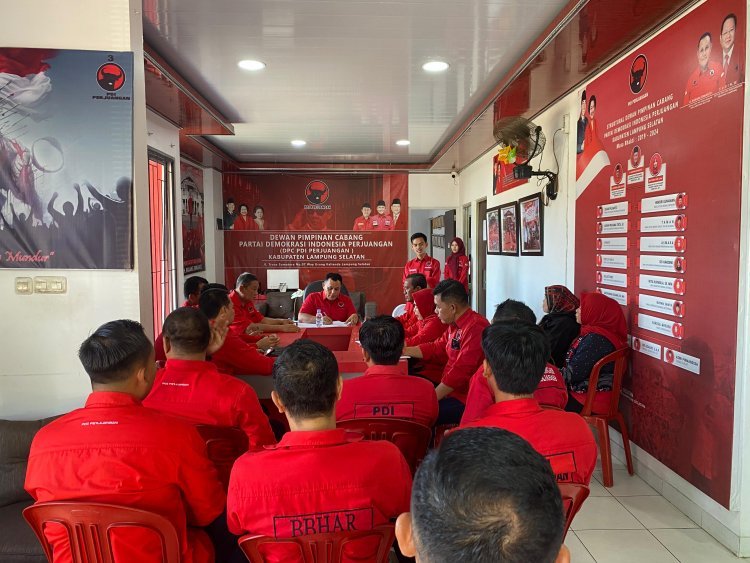 Sambut Bulan Bung Karno, PDI Perjuangan Lampung Selatan Gelar Rapat Koordinasi