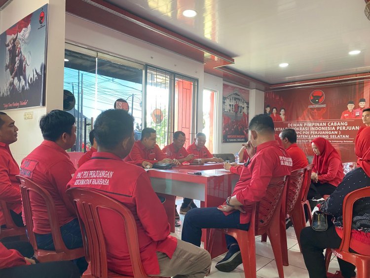 Sambut Bulan Bung Karno, PDI Perjuangan Lampung Selatan Gelar Rapat Koordinasi
