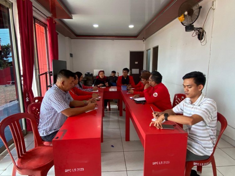 Rapat Perdana, DPC PDI Perjuangan Kabupaten Lampung Selatan Fokus Kepda Program Dan Kegiatan Partai