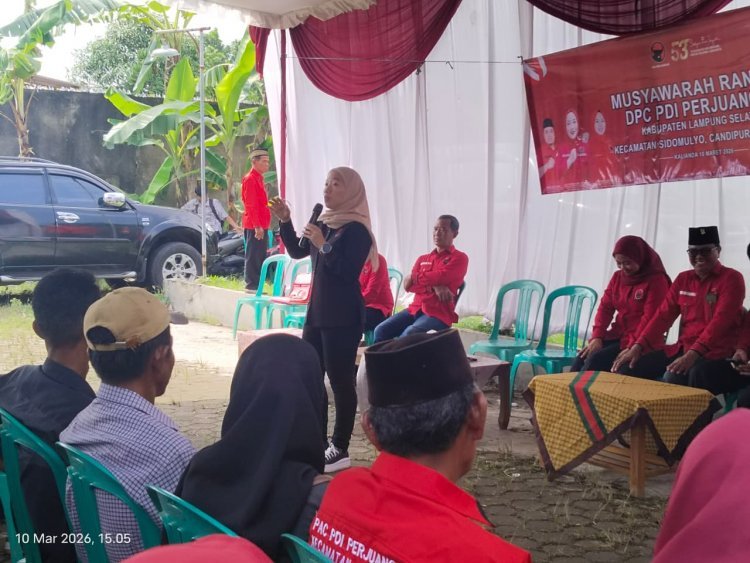 Di Sidomulyo Lantik KSB Ranting Tiga Kecamatan, Lesty Putri Utami Berharap Seluruh Kader Tetap disiplin, Solid, Dan Menghormati Setiap Keputusan Partai