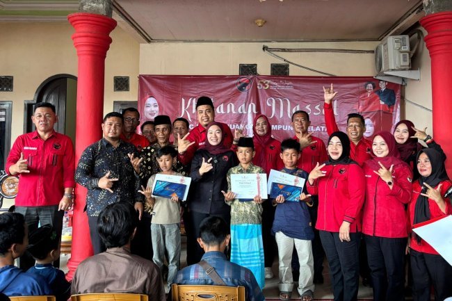 Rangkaian Bulan Bung Karno, DPC PDI Perjuangan Lampung Selatan Gelar Khitanan Massal