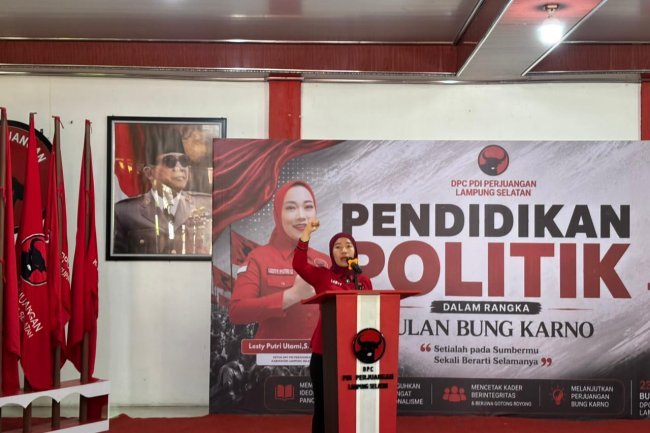Perkuat Militansi Kader, DPC PDI Perjuangan Lampung Gelar Pendidikan Politik