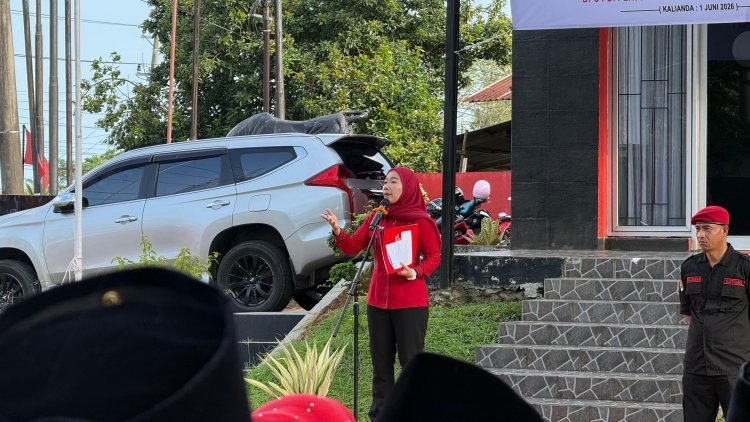 Upacara Hari Lahir Pancasila, Ketua DPC PDI-P Lamsel Bicara Momentum Mengenang Bung Karno