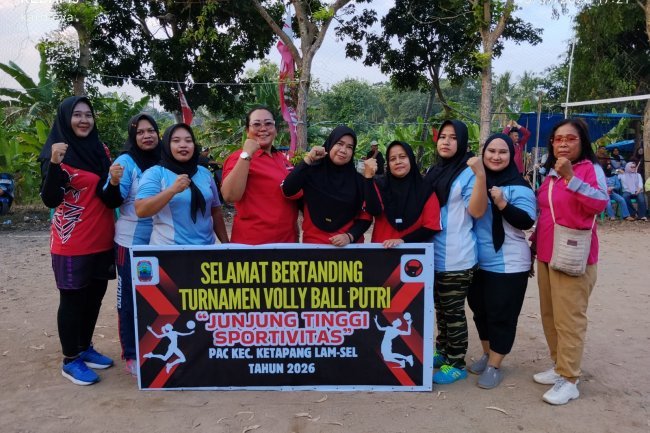 PAC PDIP Kecamatan Ketapang Gelar Turnamen Bola Volly Putri Tahun 2026