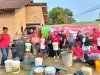 Distribusi 28 Ribu Liter Air Dari Mukhlis Basri, dan Lesty Putri Utami Bantu Kebutuhan Masyarakat Jati Agung