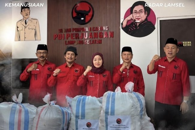 DPC dan Fraksi PDIP Lampung Selatan Salurkan Bantuan Logistik Korban Bencana di Kabupaten Manggarai Timur-Ngada