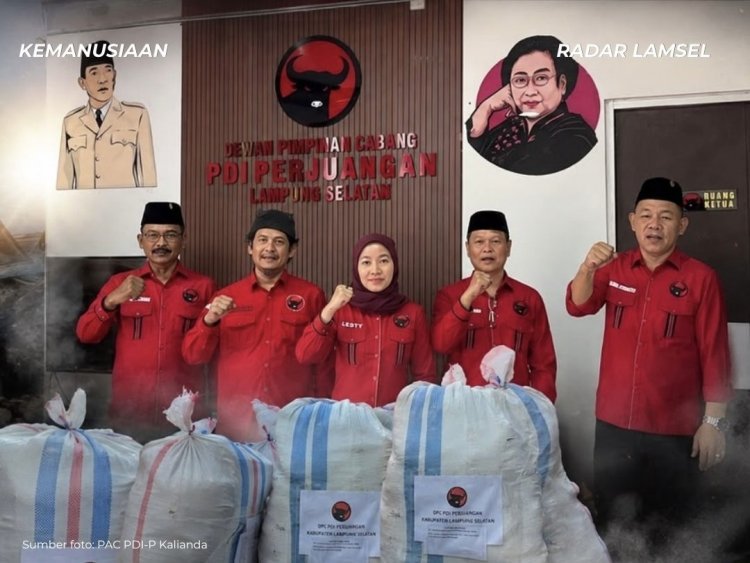DPC dan Fraksi PDIP Lampung Selatan Salurkan Bantuan Logistik Korban Bencana di Kabupaten Manggarai Timur-Ngada