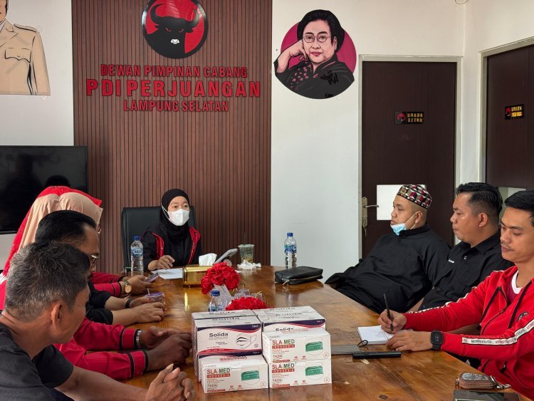 Kantor DPC PDIP Lamsel Standby Selama Dua Pekan, Siapkan Tim Koordinasi Mitigasi dan Layanan Ambulans