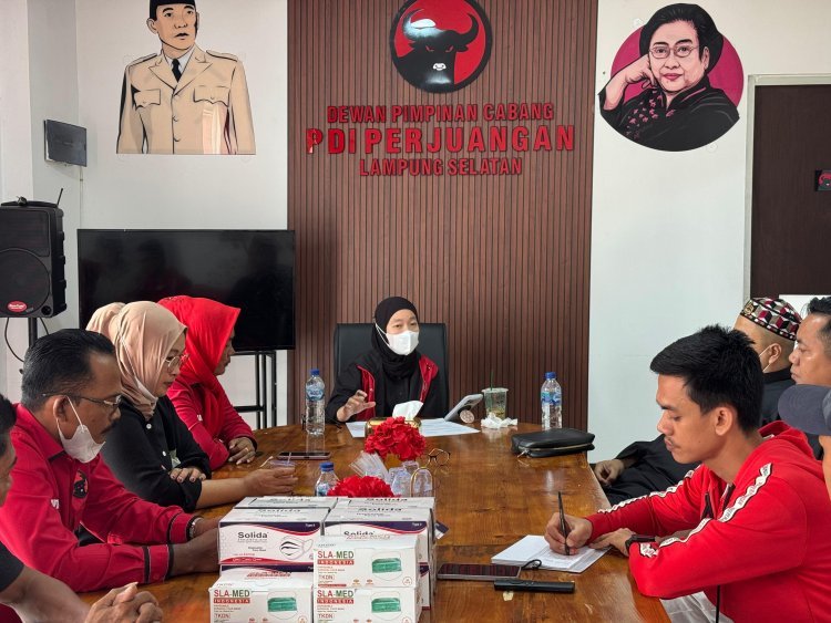 Kantor DPC PDIP Lamsel Standby Selama Dua Pekan, Siapkan Tim Koordinasi Mitigasi dan Layanan Ambulans